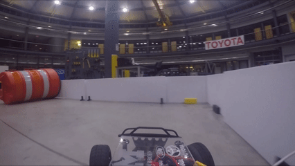 Navigating a narrow section